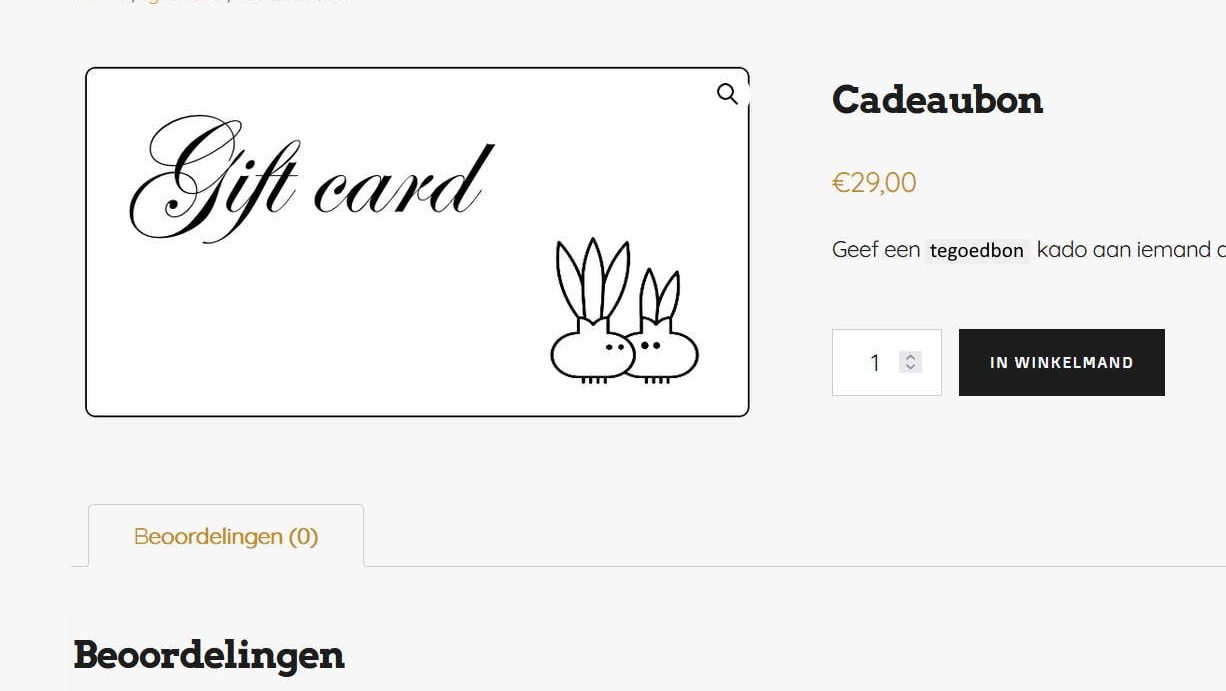 productpagina coupon
