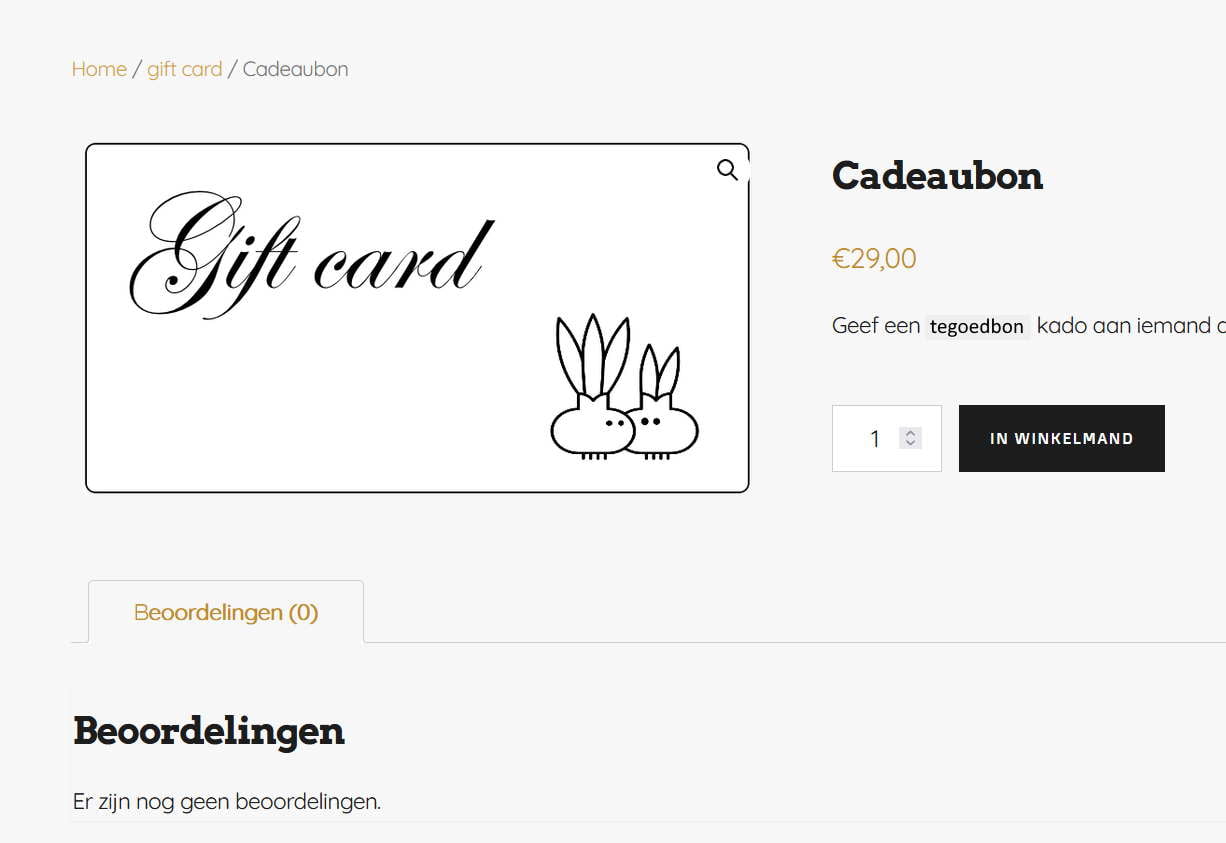 productpagina coupon
